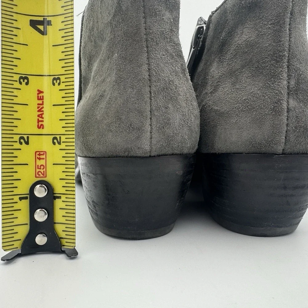 Sam Edelman Shoes Women's 6.5M Gray Petty‎ Ankle Boots Suede Side Zipper